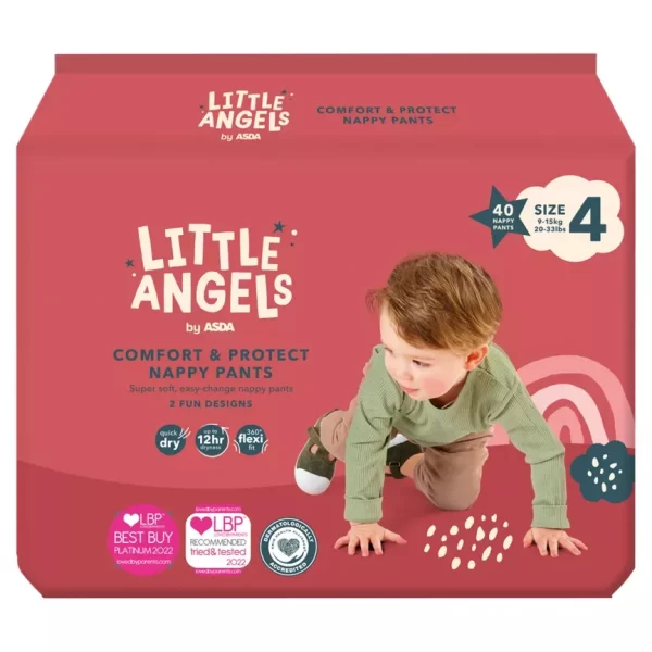 Asda Little Angels Pants 4 dydis (9-15 kg)