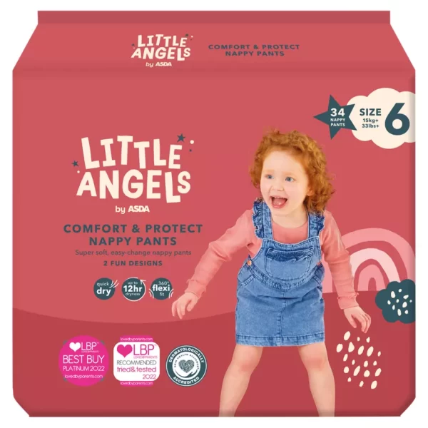 Asda Little Angels Pants 6 dydis (15+ kg)