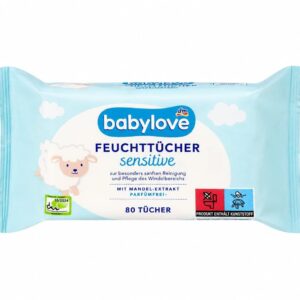 Babylove drėgnos servetėlės 80 vnt