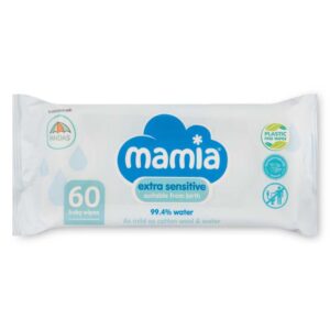 Mamia extra sensitive drėgnos servetėlės 60 vnt