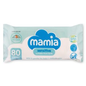 Mamia sensitive drėgnos servetėlės 80 vnt
