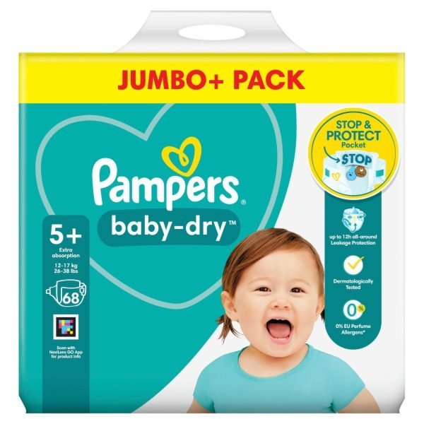 Pampers Baby Dry 5+ dydis (12-17 kg)
