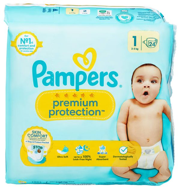 Pampers Premium Protection 1 dydis (2-5 kg)