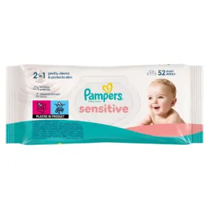 Pampers sensitive servetėlės 52 vnt