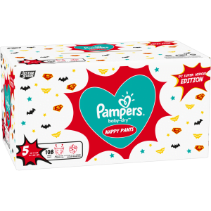 Pampers Baby Dry Pants Super Heroes 5 dydis (12-17 kg)