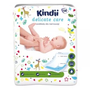 Kindii vienkartiniai paklotėliai 14 vnt