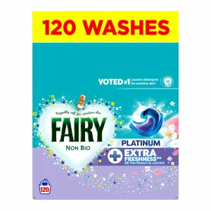 Fairy non bio platinum +extra freshness 120 skalbimų