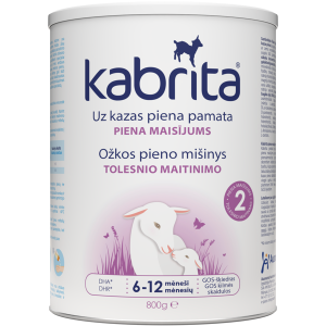 Ožkų pieno mišinys Kabrita 2 (6-12 mėn.) 800 gr.