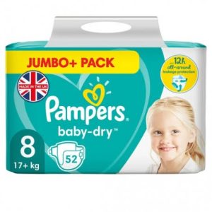 Pampers Baby Dry 8 dydis (17+ kg)