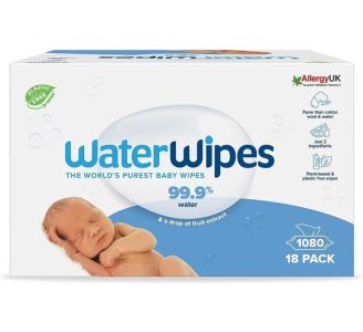 WaterWipes drėgnos servetėlės dėžė 18 pakuočių
